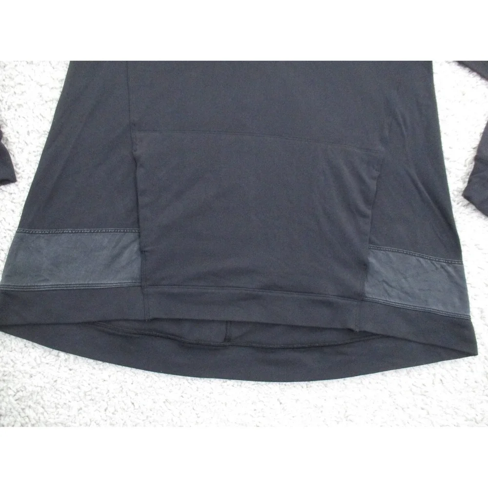 Lululemon Hoodie Womens 4 Black Lightweight Pullover Pocket Gym Run Performance